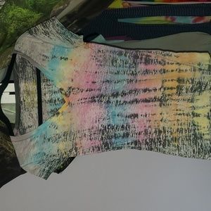 Multicolor faded t-shirt